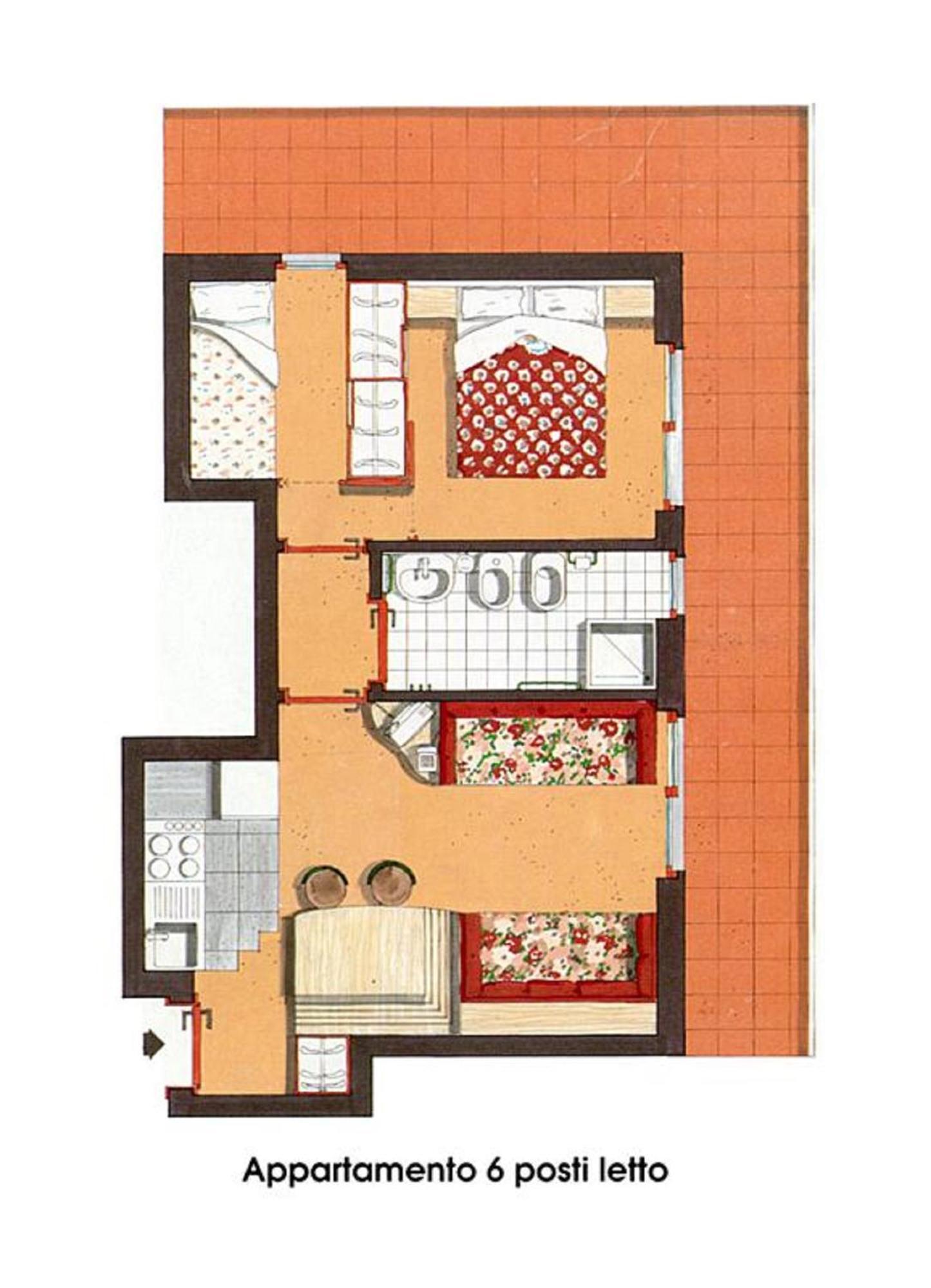 Residence Orsa Maggiore 마돈나 디 캄필리오 객실 사진